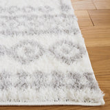 Safavieh Berber Shag 4'-5" x 6'-5" Rug in Ivory / Grey