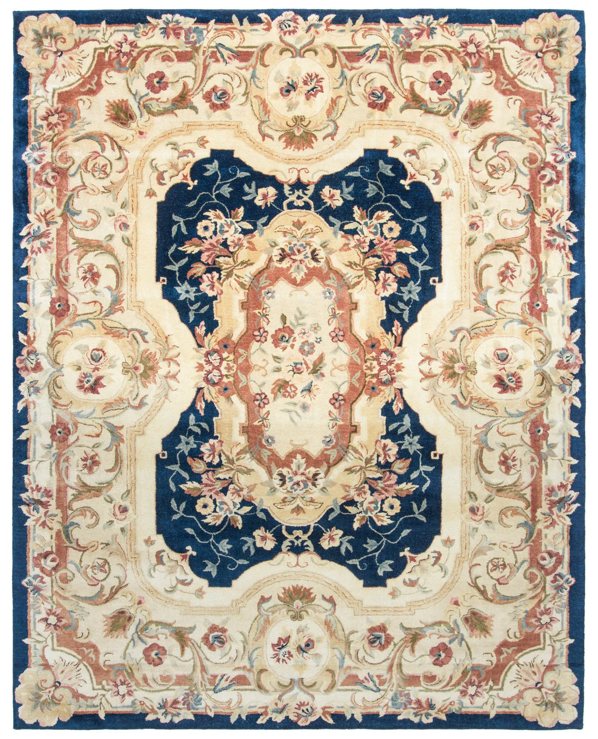 Safavieh Empire 9'-6" x 13'-6" Rug in Navy / Beige
