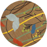 Safavieh Soho 6'-0" x 6'-0" Rug in Brown / Multi