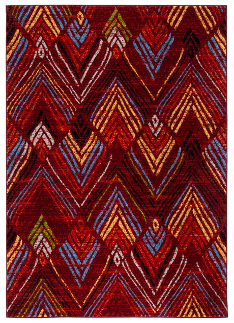 Safavieh Amsterdam 4'-0" x 6'-0" Rug in Red / Terracotta