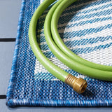 Safavieh Courtyard 4'-0" x 5'-7" Rug in Beige / Green Blue