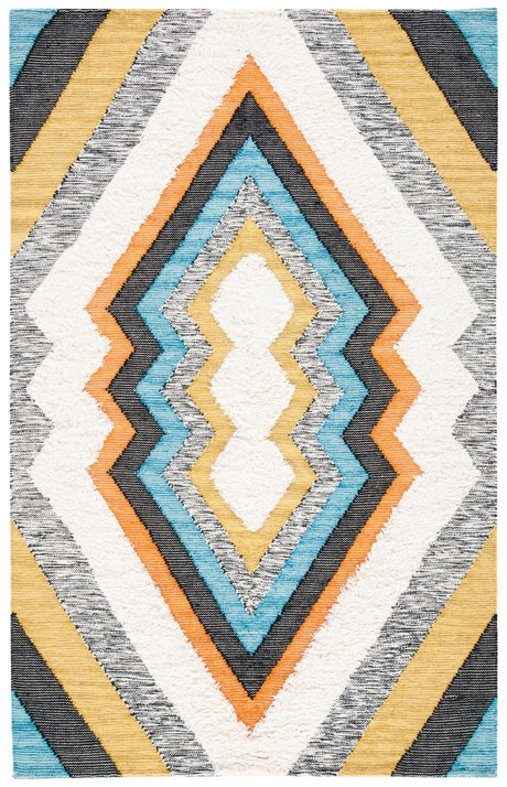 Safavieh Kenya 4'-0" x 6'-0" Rug in Black / Ivory