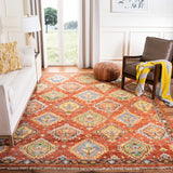 Safavieh Samarkand 10'-0" x 14'-0" Rug in Rust / Brown