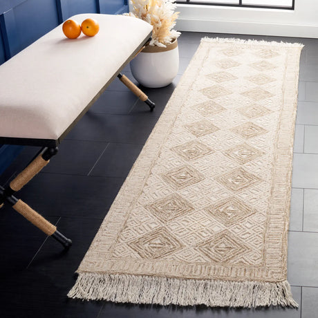 Safavieh Ikat 2'-3" x 8'-0" Rug in Ivory / Sage