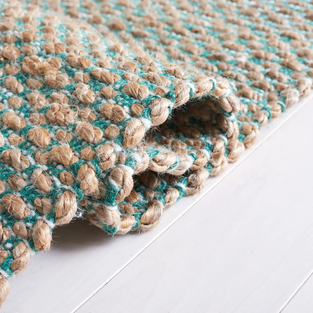 Safavieh Natural Fiber 4'-0" x 6'-0" Rug in Natural / Green