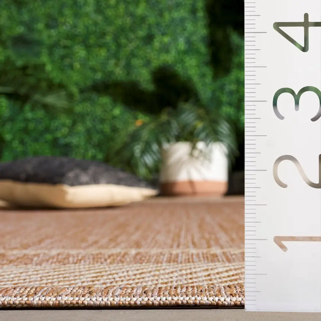 Safavieh Courtyard 5'-3" x 7'-7" Rug in Dark Beig / Beige