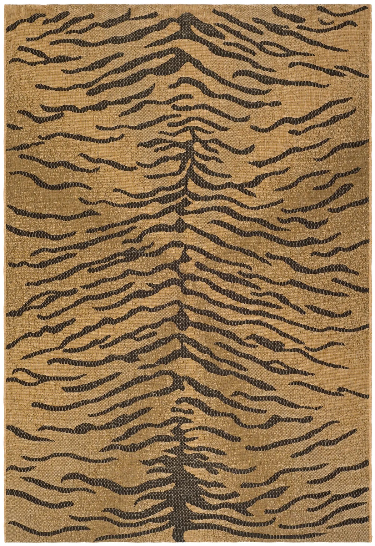 Safavieh Courtyard 4'-0" x 5'-7" Rug in Gold / Natural