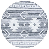 Safavieh Kilim 7'-0" x 7'-0" Rug in Grey / Ivory
