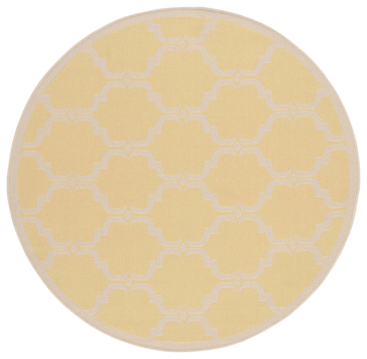 Safavieh Courtyard 5'-3" x 5'-3" Rug in Yellow / Beige