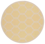 Safavieh Courtyard 5'-3" x 5'-3" Rug in Yellow / Beige
