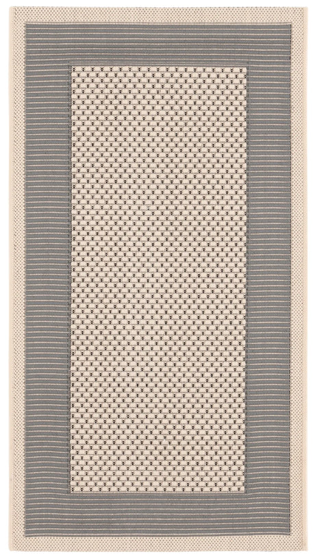 Safavieh Courtyard 2'-0" x 3'-7" Rug in Grey / Cream