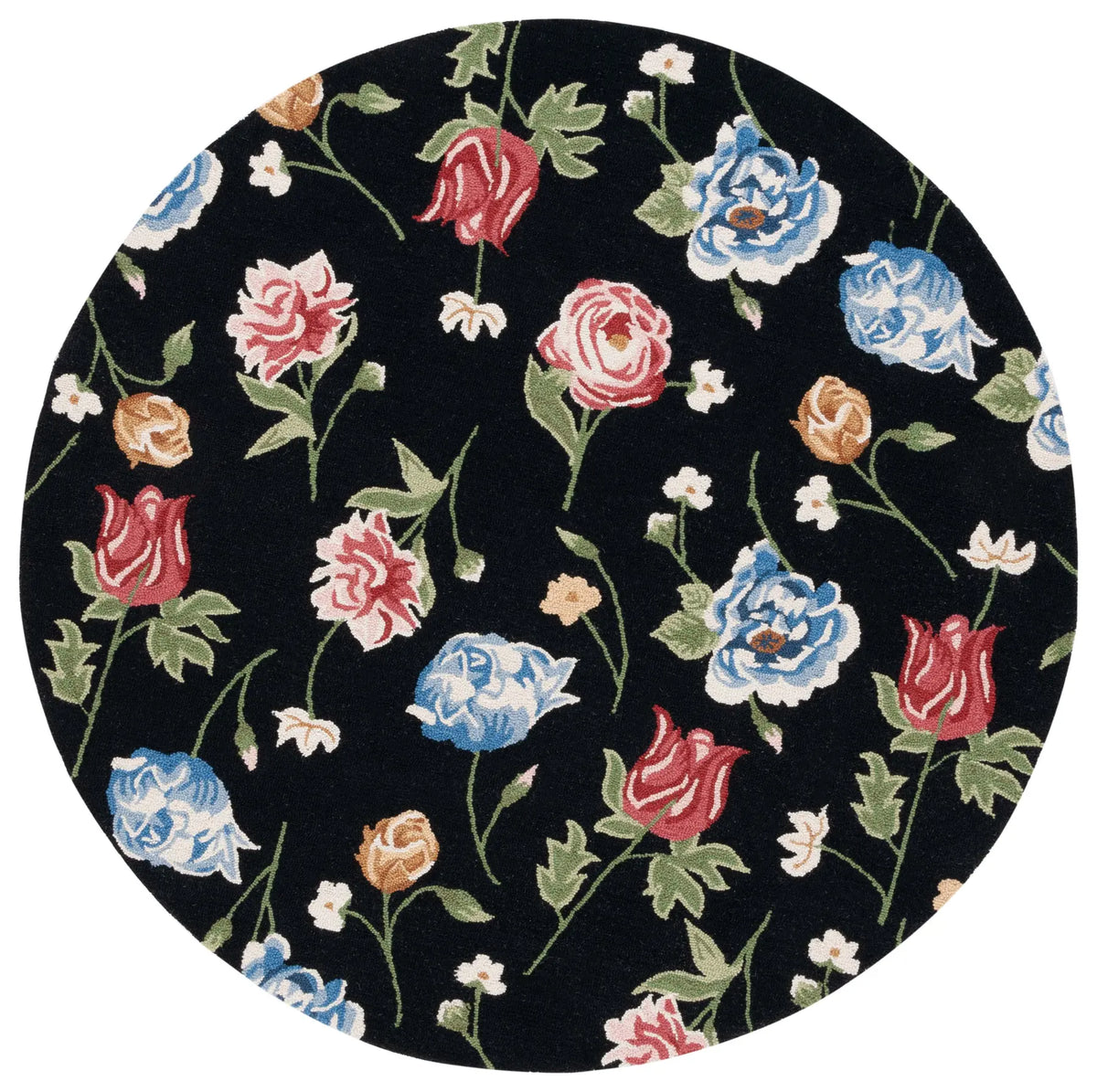Safavieh Chelsea 6'-0" x 6'-0" Rug in Black / Red