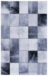 Safavieh Faux Hide 4'-0" x 6'-0" Rug in Light Grey / Grey
