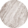 Dynamic Rugs Obsession 9537 Power Loomed Modern Cream/Taupe Rug - Round