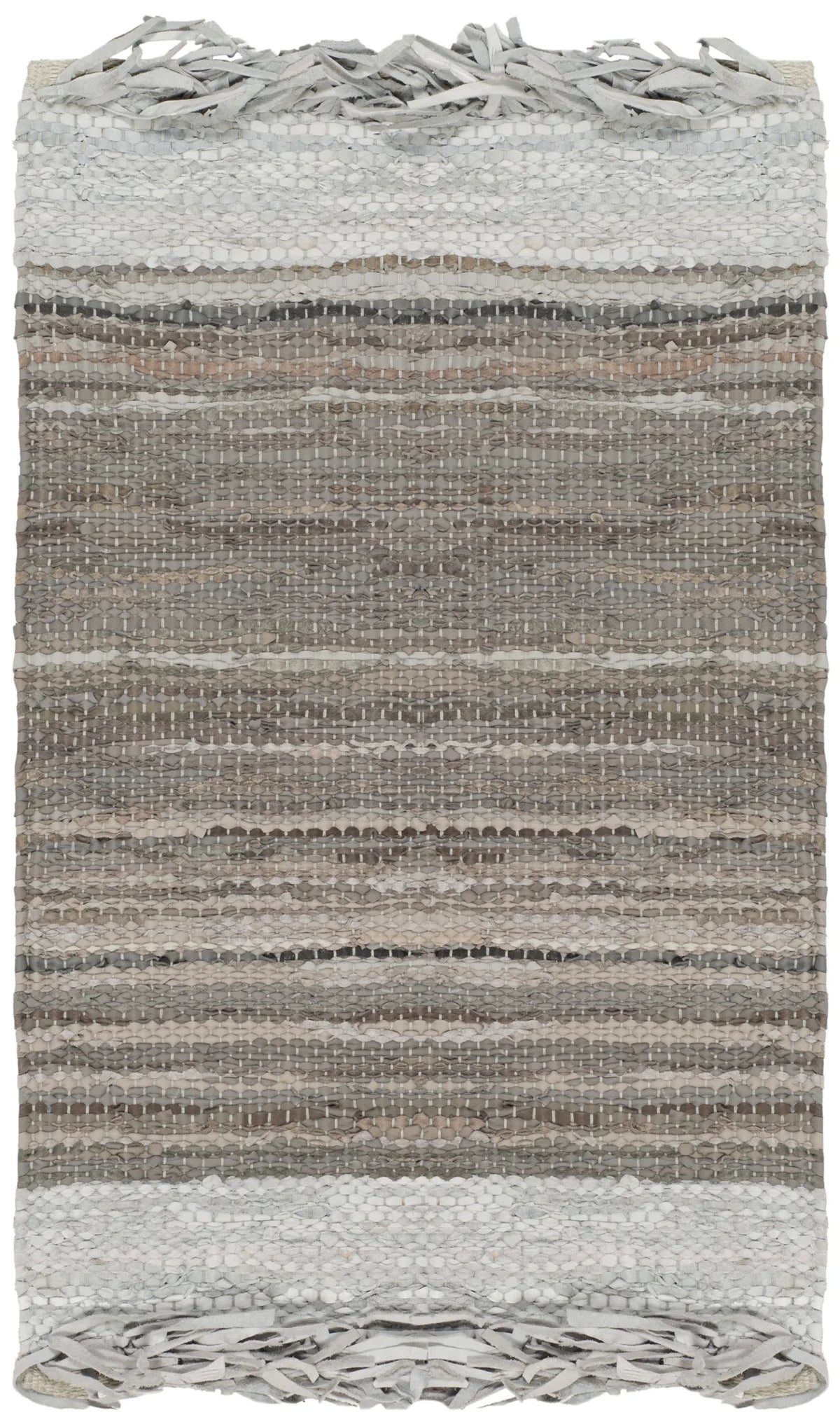 Safavieh Vintage Leather 2'-0" x 3'-0" Rug in Light Grey / Taupe