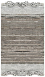 Safavieh Vintage Leather 2'-0" x 3'-0" Rug in Light Grey / Taupe