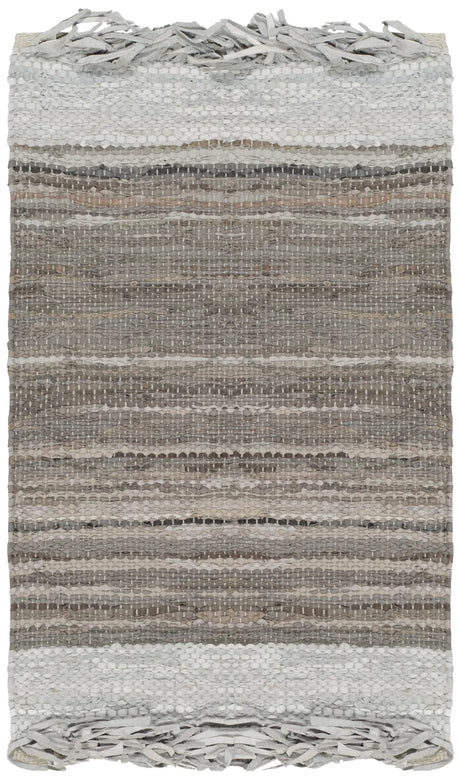 Safavieh Vintage Leather 2'-0" x 3'-0" Rug in Light Grey / Taupe
