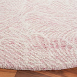 Safavieh Ebony 6'-0" x 6'-0" Rug in Pink / Ivory