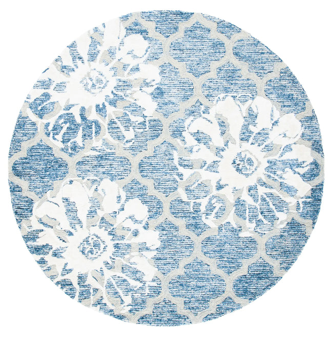 Safavieh Glamour 6'-0" x 6'-0" Rug in Navy / Ivory