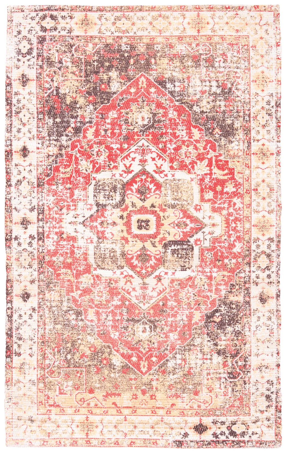 Safavieh Saffron 3'-0" x 5'-0" Rug in Ivory / Red