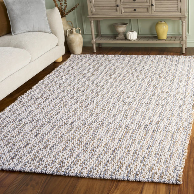 Safavieh Natural Fiber 4'-0" x 6'-0" Rug in Natural / Blue