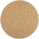Safavieh Courtyard 6'-7" x 6'-7" Rug in Natural / Gold