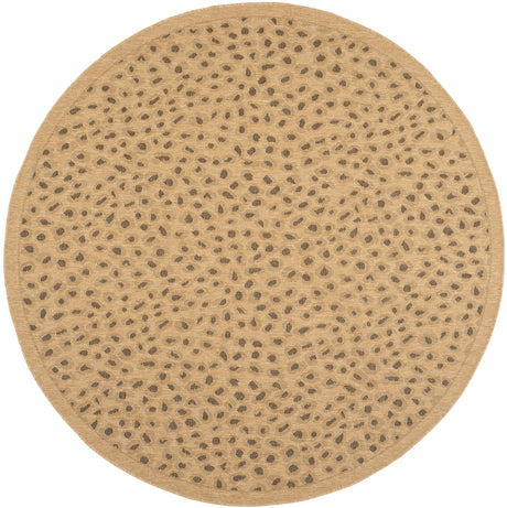 Safavieh Courtyard 6'-7" x 6'-7" Rug in Natural / Gold