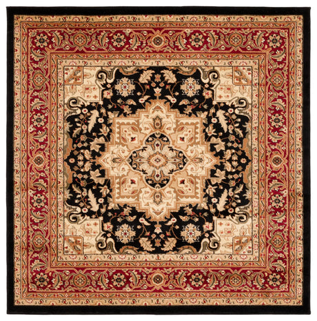 Safavieh Lyndhurst 6'-0" x 6'-0" Rug in Black / Red