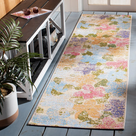 Safavieh Summer 2'-0" x 8'-0" Rug in Blue / Pink