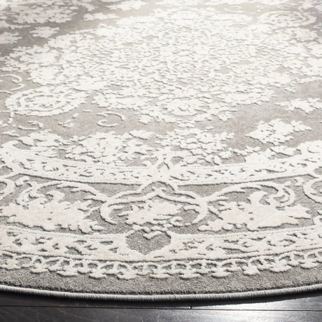 Safavieh Reflection 5'-0" x 5'-0" Rug in Dark Grey / Cream