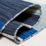 Safavieh Striped Kilim 4'-0" x 6'-0" Rug in Navy / Charcoal