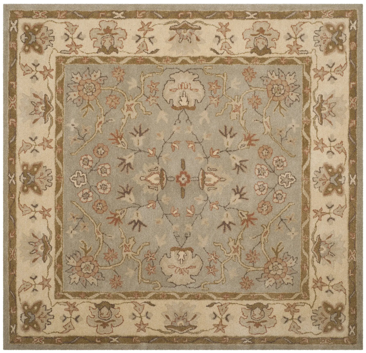 Safavieh Antiquity 6'-0" x 6'-0" Rug in Light Grey / Beige