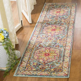 Safavieh Phoenix 100 2'-3" x 10'-0" Rug in Turquoise / Beige