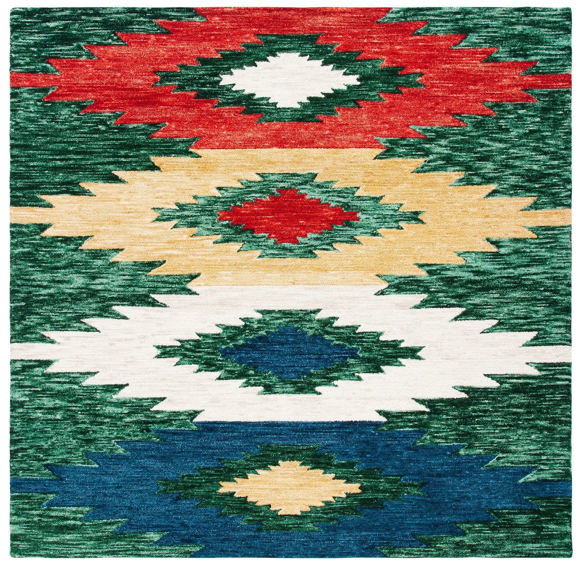 Safavieh Aspen 7'-0" x 7'-0" Rug in Green / Red