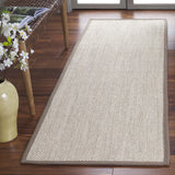 Safavieh Natural Fiber 2'-6" x 10'-0" Rug in Marble / Khaki Grey