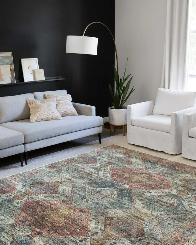 Loloi Skye Sky-06 Apricot/Mist Rugs - room scene 1