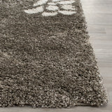 Safavieh Florida Shag 2'-3" x 10'-0" Rug in Smoke / Beige