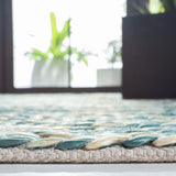 Safavieh Natural Fiber 4'-0" x 6'-0" Rug in Dark Green / Natural