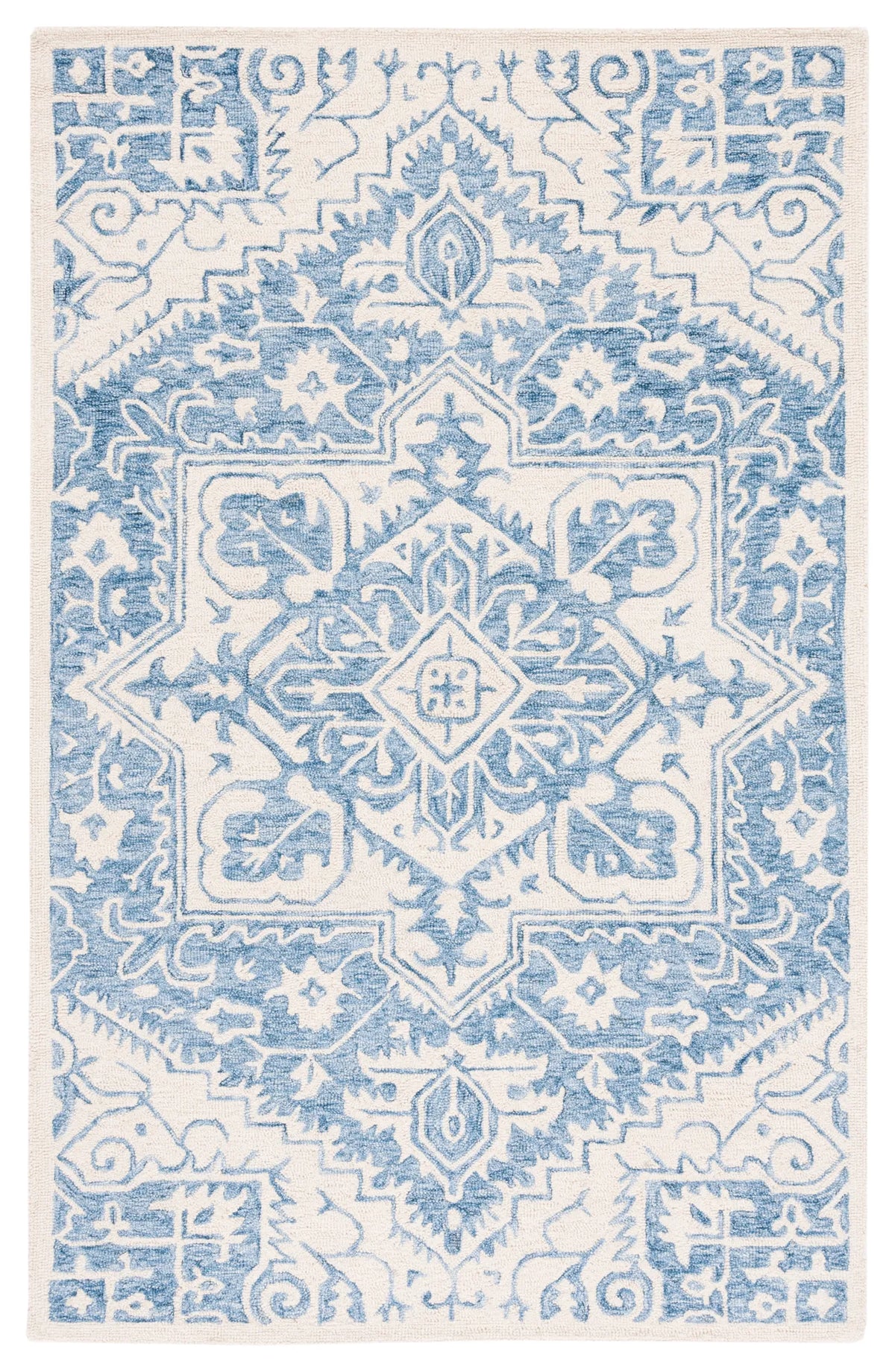 Safavieh Metro 4'-0" x 6'-0" Rug in Blue / Ivory