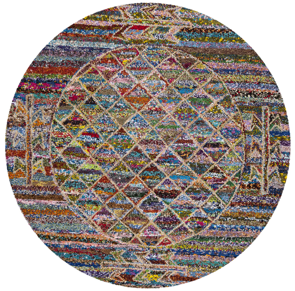 Safavieh Nantucket 6'-0" x 6'-0" Rug in Multi
