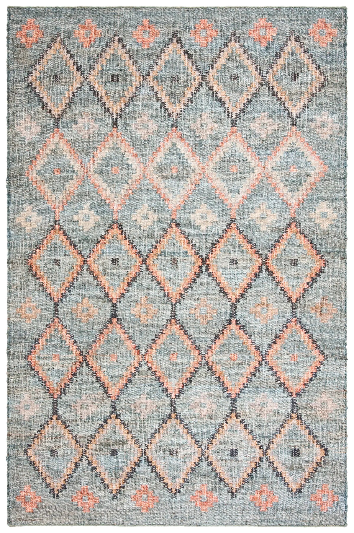 Safavieh Kilim 4'-0" x 6'-0" Rug in Charcoal / Gold