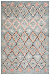 Safavieh Kilim 4'-0" x 6'-0" Rug in Charcoal / Gold