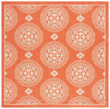 Safavieh Courtyard 6'-7" x 6'-7" Rug in Terracotta