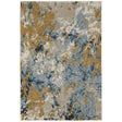 Oriental Weavers Sphinx Evolution 0980A Blue/ Gold Rugs - main flat