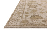Loloi Willa WIA-04 Fog / Natural Power Loomed Rug - rug corner