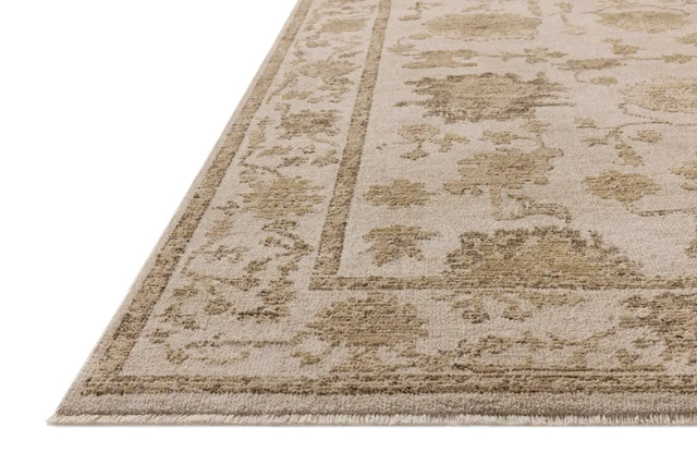 Loloi Willa WIA-04 Fog / Natural Power Loomed Rug - rug corner