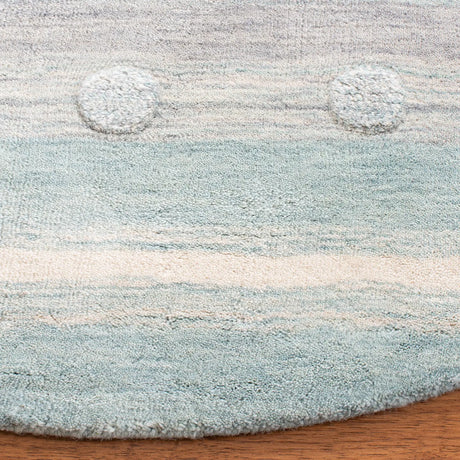Safavieh Safavieh Kids 5'-0" x 5'-0" Rug in Aqua / Ivory
