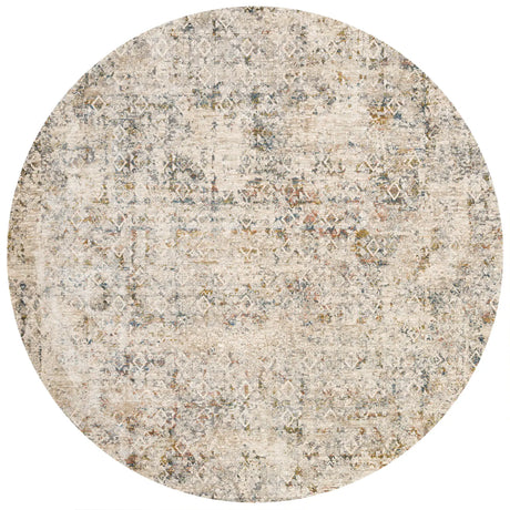 Loloi Theia The-04 Multi/Natural Rug - round flat