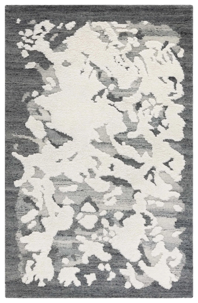 Safavieh Casablanca 4'-0" x 6'-0" Rug in Dark Grey / Ivory