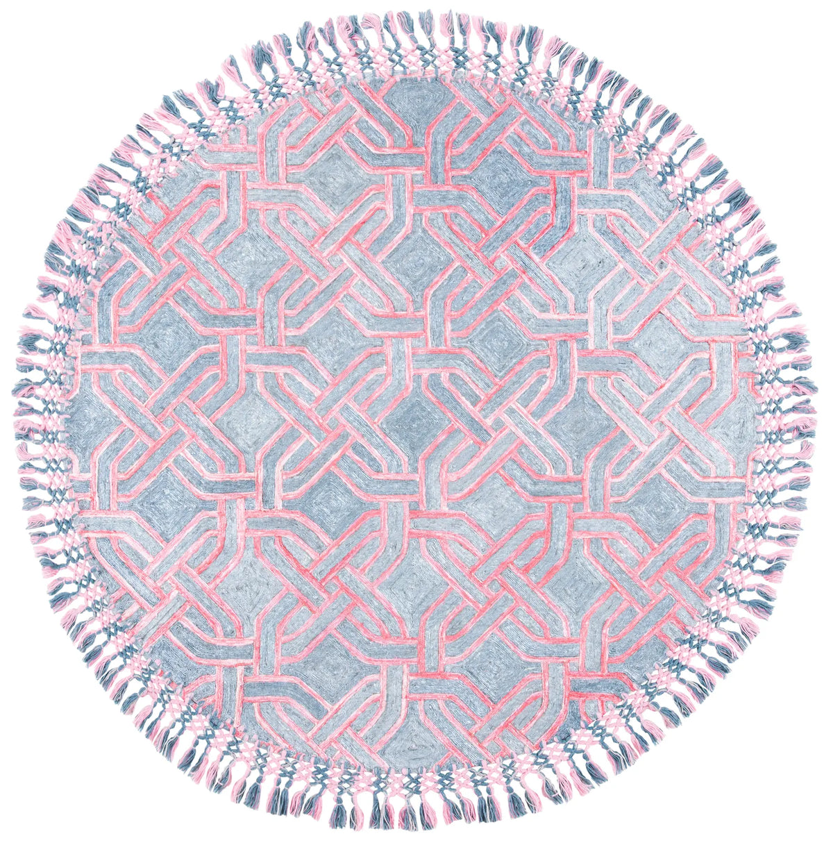 Safavieh Sahara 6'-0" x 6'-0" Rug in Pink / Grey